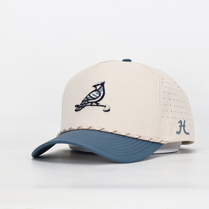 Gorra de Béisbol Personalizada BSCI, Impermeable, con Cierre a Presión, 5 Paneles, Precurvada, para Adultos, Gorra de Golf con Bordado 3D - Product Image 1