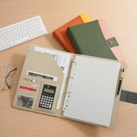 Carpeta de Cuero Multifuncional A4 para Gerentes, con Clip para Firmar Contratos de Venta, Organizador de Documentos, Logotipo Personalizado, Venta al Por Mayor de Fábrica