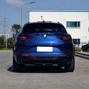 Parachoques delantero y trasero envolvente de trébol de cuatro hojas modificado <span class=keywords><strong>Alfa</strong></span> Romeo Stelvio, rejilla de escape de plástico PPsuv de cuatro salidas, kit de rejilla - Product Image 6