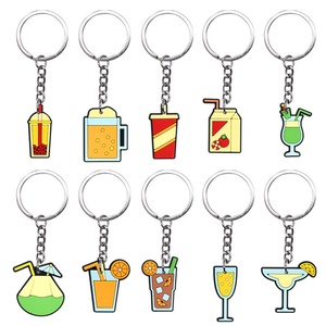 Llavero Personalizado con Logotipo, Llavero Metálico Publicitario con Impresión Digital, Llaveros Metálicos con Temática de Bebidas - Product Image 3