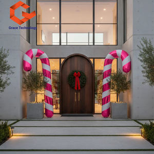 Bâtons de bonbons de Noël gonflables personnalisés, boules miroir, sphères, décorations gonflables de Noël, gros bâtons de bonbons brillants - Product Image 3