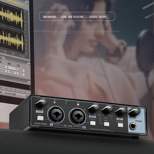 มืออาชีพคอมพิวเตอร์บันทึกเสียงสดอุปกรณ์ร้องเพลง USB ภายนอกกีตาร์เสียงสตูดิโอเสียงการ์ด - Product Image 2