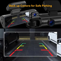 Kamera Dvr Mobil, 3.16 Inci FHD 1080P 2K Wifi Dashcam 2 Lensa Dashcam Depan dan Belakang Perekam Video Penglihatan Malam Auto Dash Cam