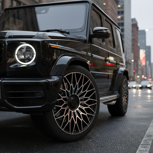 Jantes en aluminium forgées sur mesure de 20, 21 et 22 pouces, design Snowflake Mesh, face usinée, pour G Wagon SUV - Product Image 5