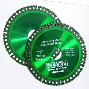 Lame de scie diamantée multifonctionnelle composite de 100 mm pour carrelage céramique, marbre, tuyaux en <span class=keywords><strong>PVC</strong></span> et tuiles en acier coloré - Product Image 1