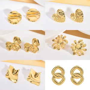 Pendientes de Moda para Mujer, Tono Dorado, Joyería Minimalista, Pendientes Finos para Uso Diario, Regalo de Fiesta, Regalo de Navidad, Elegantes - Product Image 3