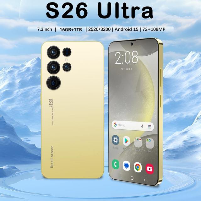 2025 New Original Phones S26 ultra Smartphones 16GB+1TB 5G Dual SIM Cellphone Mobile Phone Face Unlock Android 14 5G Phone