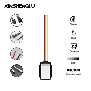 מראה LED עם מתג מגע DC12V 5A 60W, תאורה ניתנת לעמעום, צבעי CCT ללא שלבים, חיישן, מראה חכמה לחדר אמבטיה, מגע יחיד - Product Image 1