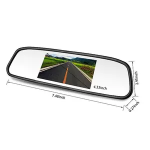 High Quality 4.3 Inch Car Rear View Mirror Monitor With 4.3 Inch TFT LCD MONITOR Auto Car Monitor Reverse Display