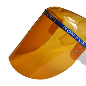 Casco protector de plexiglás, protector facial de seguridad para trabajo, soldadura eléctrica, transparente