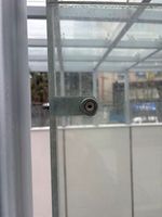 Colonne en acier inoxydable avec balustrades en verre, protection de balcon extérieur, pour usage résidentiel, métro et centres commerciaux