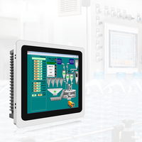 Écran tactile capacitif en verre trempé de 17/19 pouces 8G + 128G PC Machine de contrôle industrielle entièrement fermée tout en un moniteur