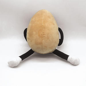 Высококачественная плюшевая игрушка-яйцо «Счастливое лицо» на заказ, очень мягкая, из органического хлопка и ПП-хлопка, детские подарки, экологически чистый ПП-хлопок - Product Image 4