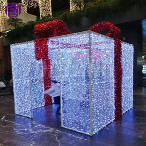 Lumières décoratives LED 3D en forme de boîte cadeau, étanches IP65 pour l'extérieur, pour Noël, les festivals et les célébrations. - Product Image 5