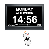 Pabrik Shenzhen 10 "LCD layar IPS jam Digital untuk tempelan, Android WiFi layar sentuh pilihan kontrol aplikasi ponsel jam Alarm