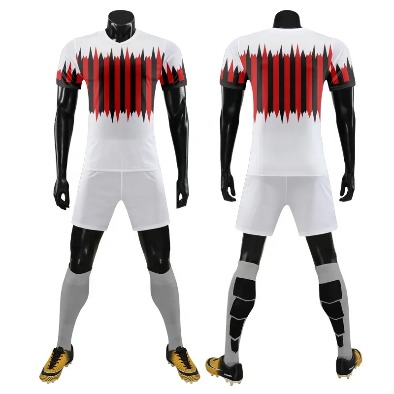 Persoonlijk Ontwerp Custom Goedkope Voetbal Truien Ademend Hoge Kwaliteit Voetbal Jersey Voetbal Training Uniform Met Zakken WO-X911