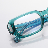 Monture de lunettes optiques Partagas TR90 souple rectangulaire avec charnières à ressort et branches à clipser, anti-lumière bleue, pour femmes et hommes