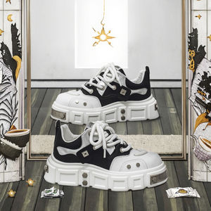 Baskets basses multicolores imperméables et antidérapantes pour hommes, confortables, à lacets, durables, couleur unie, en maille, pour sports d'hiver - Product Image 3