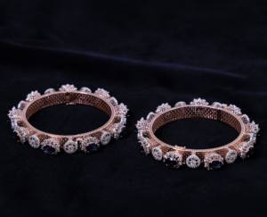 Brazalete Pacheli de Diamantes Naturales para Mujer, Oro Rosa de 9K, Corte Ovalado de 10.74 CT, Color IJ, Claridad SI, Chapado en Rodio, Certificado IGI - Product Image 1