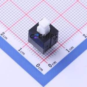 YTSPS-22E85NL3 Push Button Switch Through hole Component (THT) Switch Double Pole Double Throw Square Plunger Through Hole White - Product Image 1