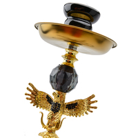 Chicha Eagle Taille Moyenne (Options 4 ou 2 Tuyaux Disponibles) Construction Métal & Verre Stock d'Exportation Expédition Rapide