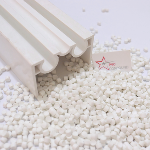Matière première modifiée de <span class=keywords><strong>PVC</strong></span> de granules d'UPVC pour fabriquer le profil de fenêtre de goulotte de câble et d'autres produits de <span class=keywords><strong>PVC</strong></span> - Product Image 3