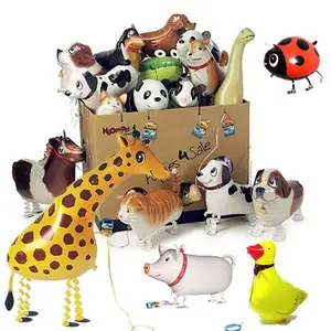 Nicro बच्चे खिलौने Globos पशु चलने पालतू जानवर के पन्नी पार्टी पशु के आकार के गुब्बारे जन्मदिन की पार्टी सजावट की आपूर्ति