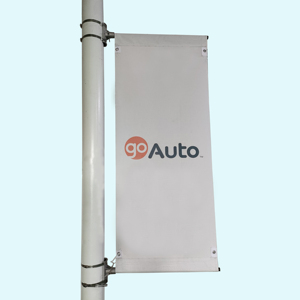 Supports de montage professionnels pour panneaux publicitaires sur lampadaires - Métal thermolaqué, hauteur réglable, utilisation extérieure - Product Image 6