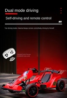 Kart à double propulsion rechargeable 24V/36V Samat Family Drift Machine avec fonction de commande à distance, esthétique rouge/noir agressive, Hebei