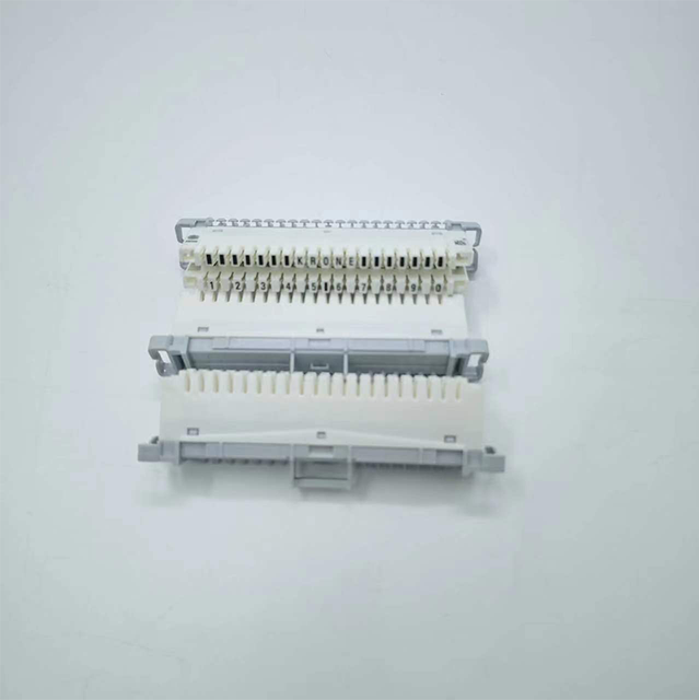 10 Pair Krone LSA Disconnection Module CAT3 Telephone IDC Module Copper Contact Copper Contact Telephone Distribution Module