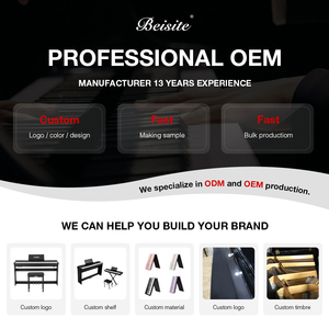 Claviers de piano haut de gamme Beisite avec logo personnalisé à vendre, <span class=keywords><strong>clavier</strong></span> MIDI professionnel 88 touches, piano numérique - Product Image 6