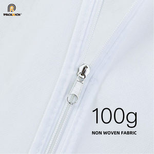 Белый Изготовленный На Заказ Прозрачный нетканый костюм для свадебного платья пылезащитный чехол нетканый дизайн с принтом сумка для одежды - Product Image 3