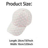 Gorra de Béisbol Bordada con Encaje, Moderna y Deportiva, Talla Única, Transpirable, con Visera Curva para Playa, Viajes y Uso Diario