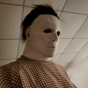 Máscara de látex para Halloween, cosplay com faca clássica, fantasia de terror e máscaras, máscara para adultos, Michael Myers