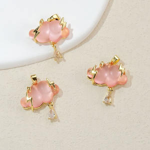 Js1808 18 के सोने ने रेजिन बारिश में बादल बादल छाए हुए बादल छाए हुए बादल छाए बादल छाए रहने वाले स्टाइलिश गहने बनाने के लिए बिजली गिरने की संभावना - Product Image 3