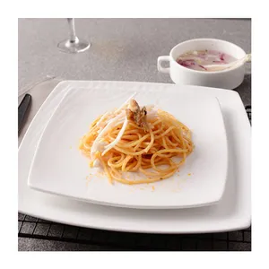 Low price customized logo/printing plates sets dinnerware luxury porcelain restaurant plates