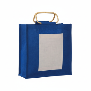 กระเป๋าผ้าปอกระเจาสีเขียวดีไซน์เนอร์ทำด้วยมือเป็นมิตรต่อสิ่งแวดล้อม - Product Image 1