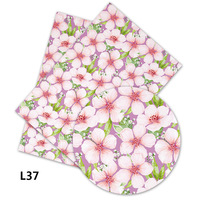 Cuir synthétique à imprimés de fleurs, 50x136 Cm x 30 Cm, Faux cuir PU professionnel et personnalisé, pour la main