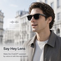 Lunettes Intelligentes IA avec Caméra 8MP, Enregistrement Vidéo 1080P, Appel et Transfert Wi-Fi, IP65 pour Hommes et Femmes