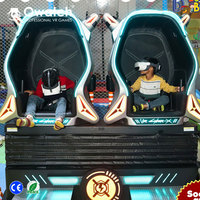Machine de jeu VR pour enfants de parc d'attractions à 2 places, simulateur de cinéma de réalité virtuelle 9D, cabine de cinéma 9D