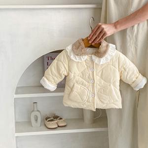 Engenepapa Unisex cappotto invernale per <span class=keywords><strong>neonato</strong></span> in cotone massiccio Cardigan in pizzo per bambini o ragazza giacca per <span class=keywords><strong>neonato</strong></span> - Product Image 3