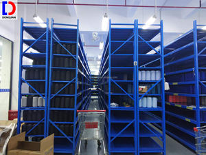 Dongjian ISO Q235B Sistema de estante de acero Estantería de almacenamiento de neumáticos ajustable de servicio medio para equipo de almacenamiento y carga de almacén - Product Image 5