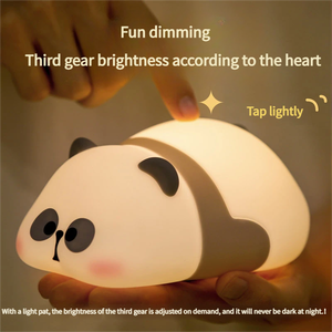 Lámpara Nocturna Creativa de <span class=keywords><strong>Mr</strong></span>. Panda Acostado, Linda, Recargable por USB y con Intensidad Regulable para Cuarto de Bebé y Habitaciones Infantiles - Product Image 3