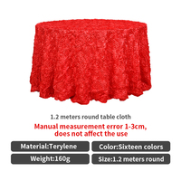 Nappe de table rosace personnalisée ronde noire couverture de table en polyester imprimé de mariage pour banquet