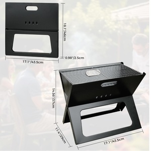 Hot Selling Foldable Portable Charcoal Grill Lightweight Simple Grill for Outdoor Cooking Camping Hiking Picnics Garden Travel - Product Image 2