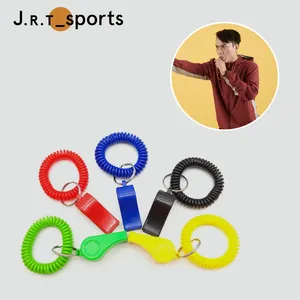 Gute Qualität Multi color Classic Pfeife Key Finder Fußball Schiedsrichter Pfeife mit einem Armband