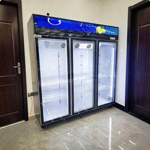 Congelador Vertical Comercial con Puerta de Vidrio, Refrigerador Combinado con 1, 2 o 3 Puertas de Vidrio para Bebidas - Product Image 4