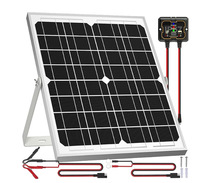 AISmartlink 25W18V, Dispositivo Solar Fotovoltaico Antirrobo para Vehículos y Embarcaciones, Panel Solar + Controlador, Batería, Soporte en Forma de U