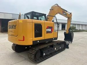 Excavadora hidráulica de cadenas avanzada SY95C premium para construcción industrial, movimiento de tierras y trabajos de cimentación - Product Image 4