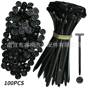 Shuangxuan Sujetador de Plástico para Cables Automotrices, Negro, Tensor de Hilo, Clavo Perforador, Uso General, 20, 30, 50 Unidades - Product Image 4